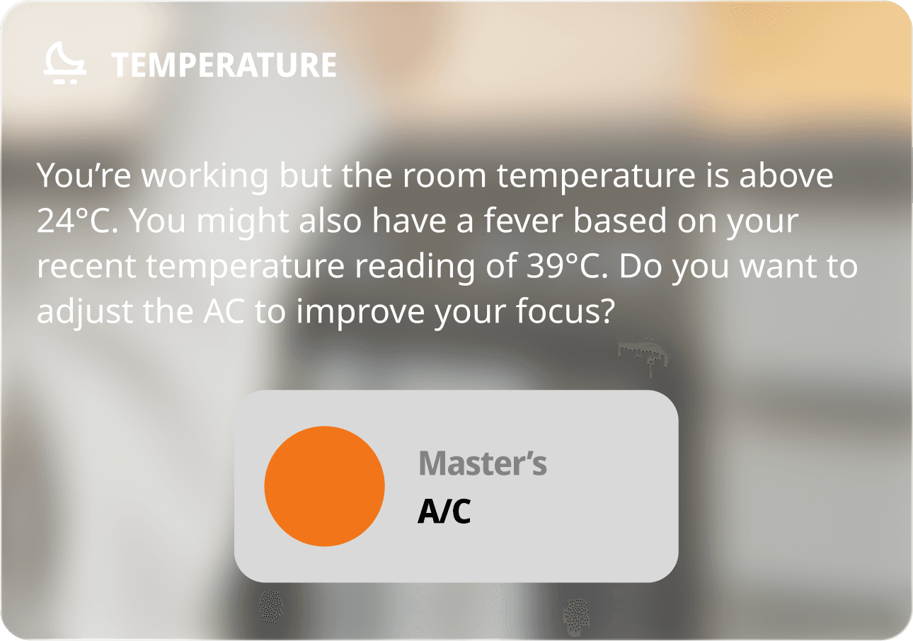 SynQ temperature recommendation card