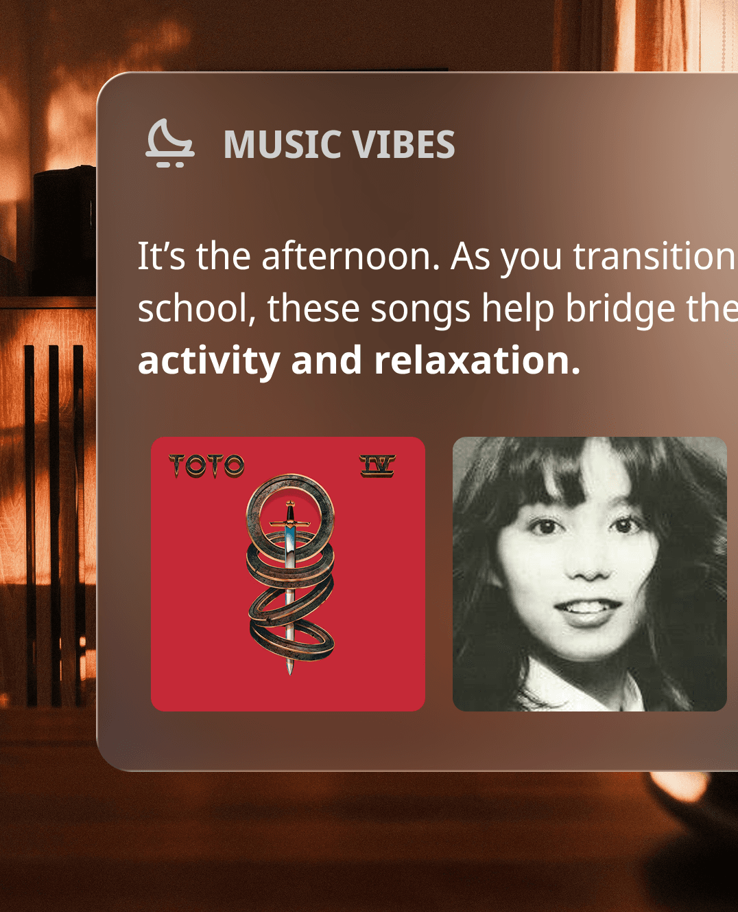 LIV synchronized music and lighting scene